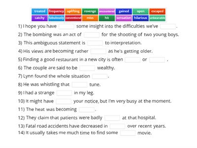 Outcomes Upper-intermediate Unit 1