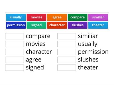 movie theater words