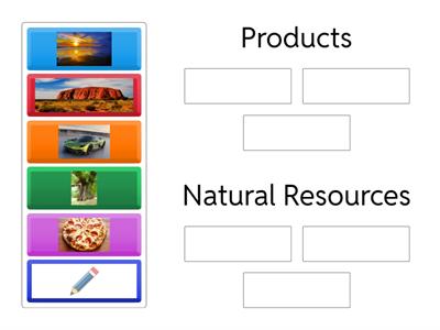 Natural Resources vs. Products