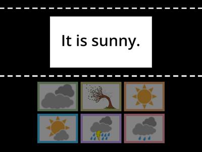 Weather 3 sunny cloudy windy rainy stormy