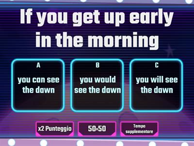 Zero, First and Second Conditional