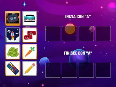 INIZIA/FINISCE CON "A"