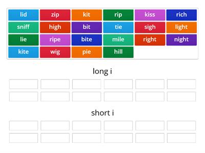 8/8 KI.Phon: long i vs. short i