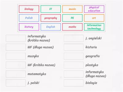 Brainy 5 Unit 5 School subjects