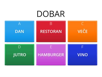 Serbian A1 - Dobar vs. Dobro