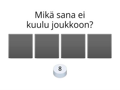 Mikä ei kuulu joukkoon A1.2