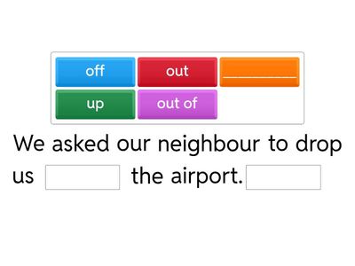 Phrasal Verbs Transport B1 U3A