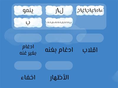 احكام النون الساكنه والتنوين 