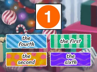  Ordinal numbers (1-12)