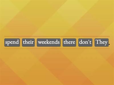 Make negative sentences