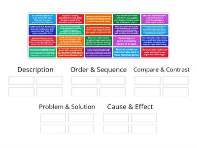 Text Structures Sort