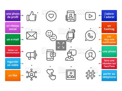 les icônes - les réseaux sociaux 