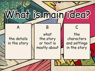 Academic Vocabulary: Main Idea and Supporting Details