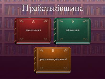 Будова слова та словотвір. Оберіть спосіб творення слова