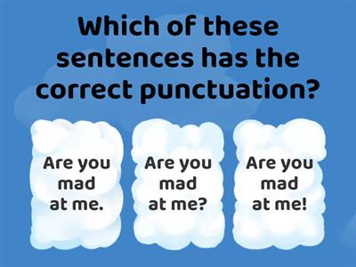 Capitalization and punctuation