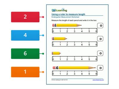 11-Can you help measure the pencils with a ruler ?