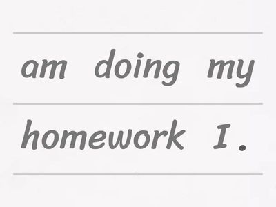 Démêler : présent BE-ING