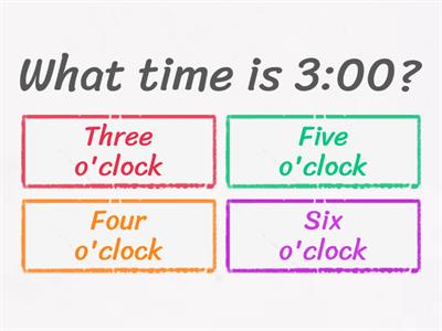 Telling Time in English