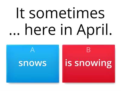 Present Simple vs Present Continuous