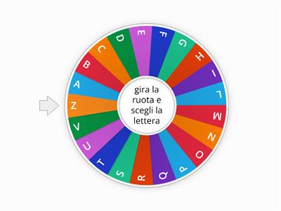 RUOTA LETTERE ALFABETO