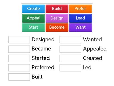 Irregular and regular verbs