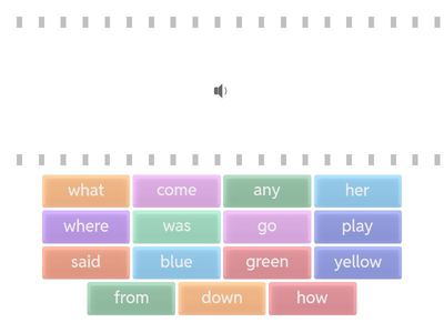 3rd 15 Savvas Sight Words K