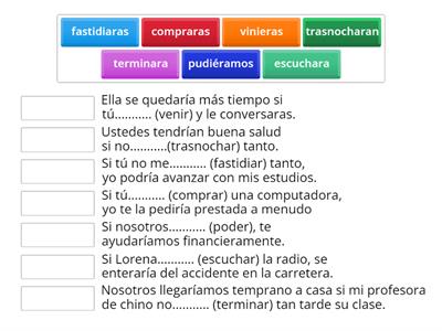 PRETERITO IMPERFECTO DE SUBJUNTIVO