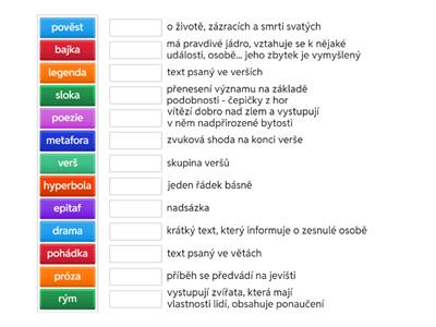 Druhy a žánry - lit.