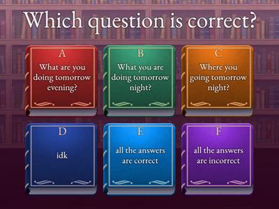 present continuous for future