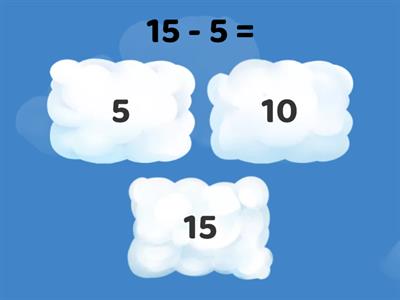 Odčítání do 20 (15 - 10)