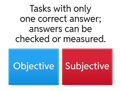 TKT Unit 18 Subjective Objective CCQs by CoH