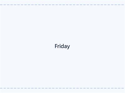 Watch and memorise - days of the week 