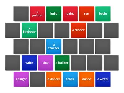 Verbs to nouns