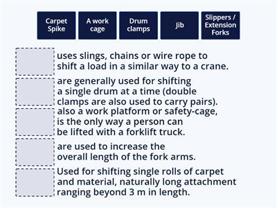 Forklift attachments