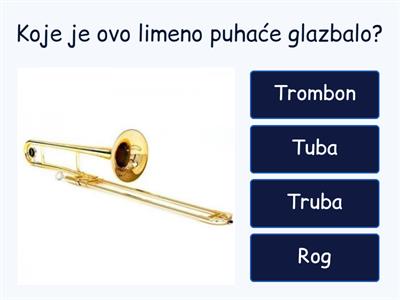Ponavljanje: limena puhaća glazbala