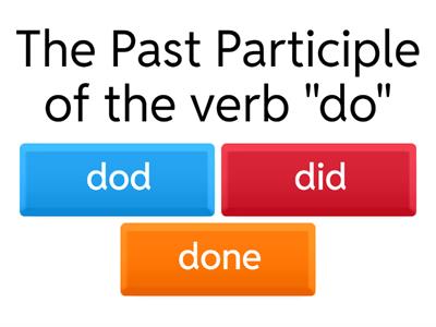 Past Participle-Quiz-1