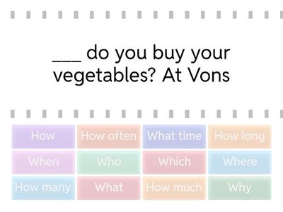 Simple Present Wh-Question Words