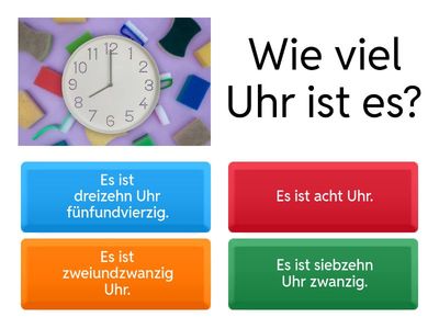 Das Leben A1 E5 Uhrzeiten (formell)