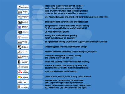 World War 1 Drag and Drop