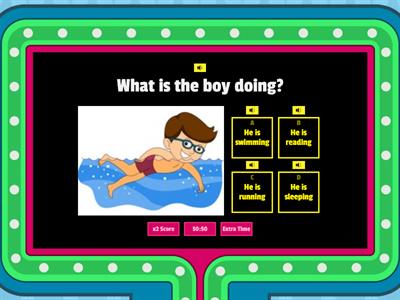 Free time activities - present continuous