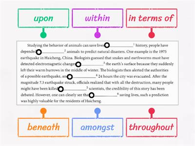 Writing: prepositions in academic writing