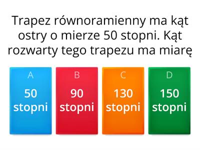 Czworokąty - klasyfikacja, klasa 5