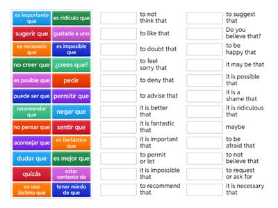 Spanish subjunctive triggers #2
