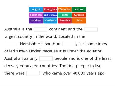 Australia - Bridge reading