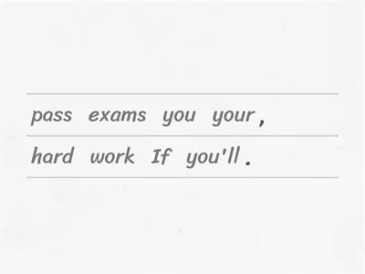 Condition Subordinating Conjunction Sentences