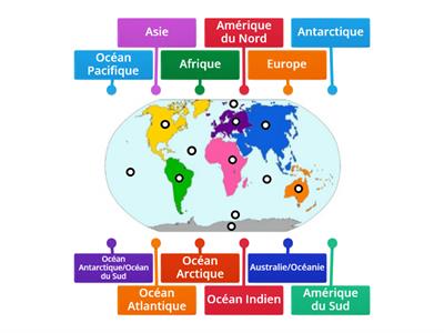 Les continents et les océans