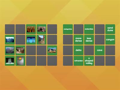 Science Vocabulary Matching Game