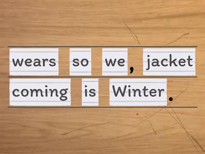 Put them in the correct order!