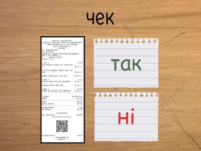 Вправа "Так чи ні?"
