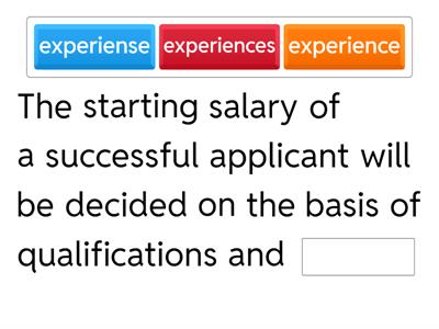 Recruitment process
